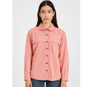 Y2K Patagonia Tropical Vented Shirt Women Medium Pink Gorpcore Performance Wear